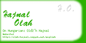 hajnal olah business card